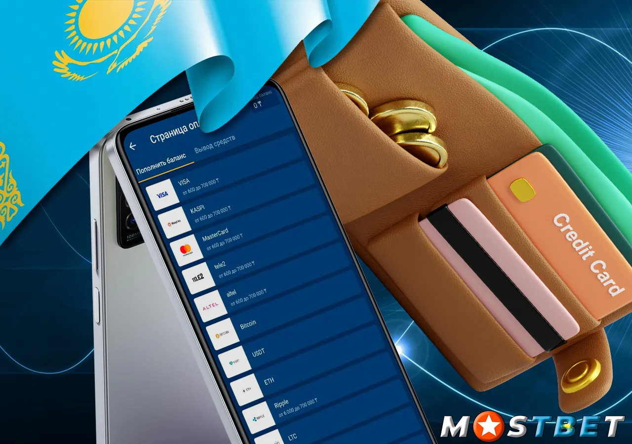 Способы пополнения счета Mostbet